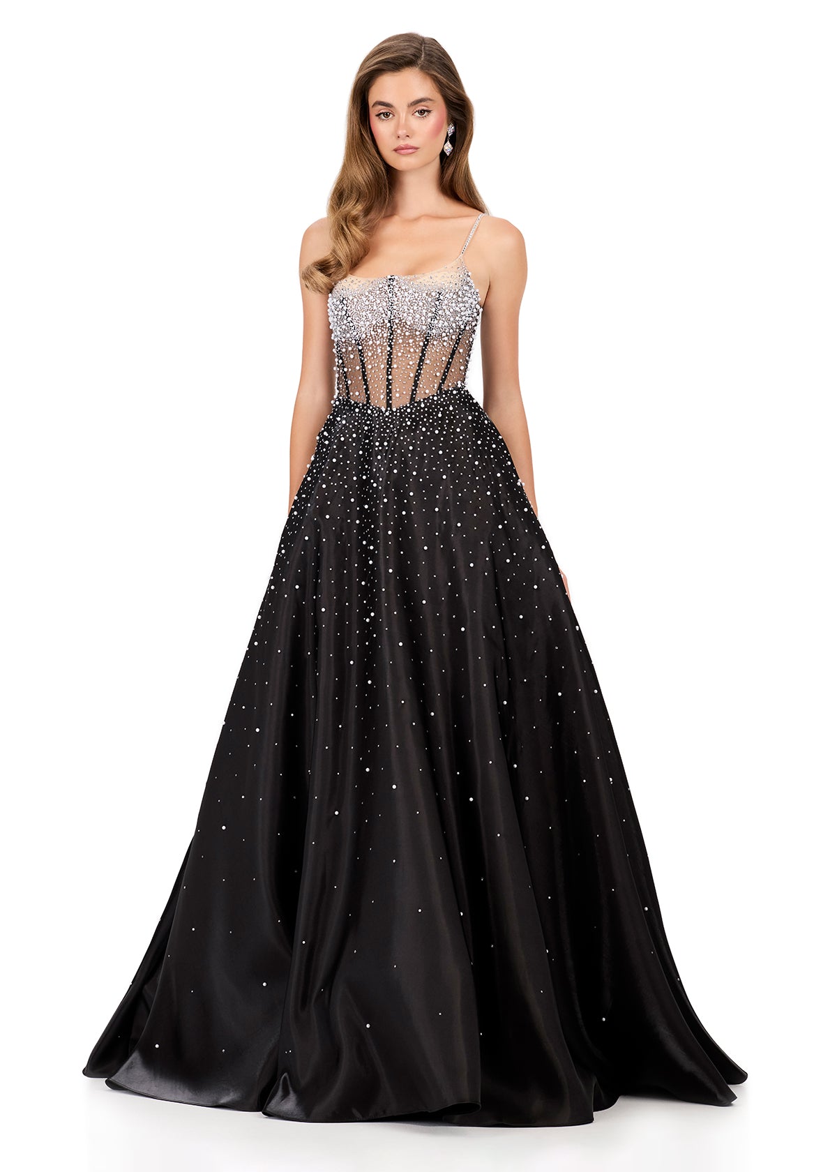 いwill+Dress Season2 サミュエル・フレッドソン FR ４枚 ASHLEYlauren Style 12182 - Satin Ballgown with Sheer Corset Boning