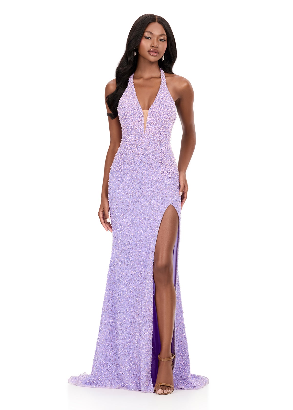 ASHLEYlauren Style 12232 - Prom Dress with Pearl Details ASHLEYlauren Style 12232 - Prom Dress with Pearl Details