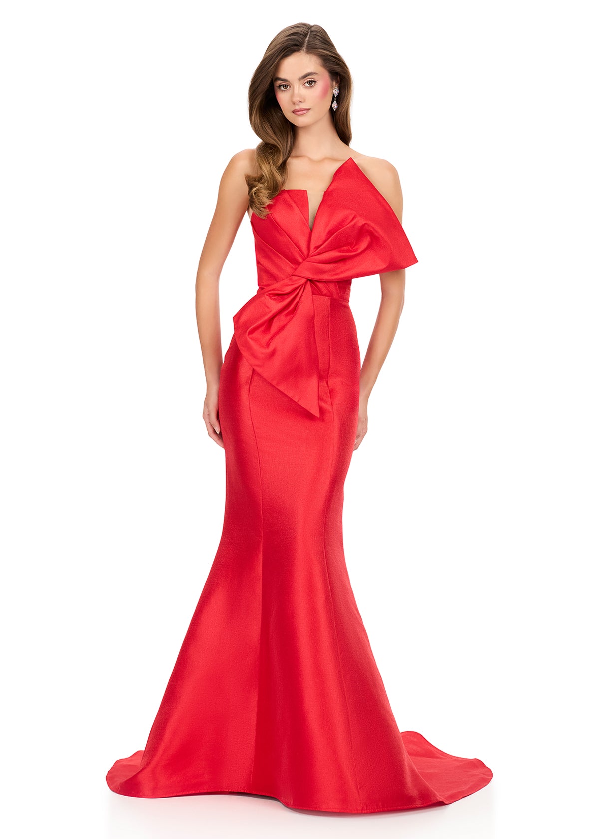 ASHLEYlauren Style 12279 - Mikado Pageant Dress with Mermaid Train ASHLEYlauren Style 12279 - Mikado Pageant Dress with Mermaid Train
