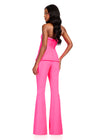 ASHLEYlauren 12427 Jumpsuit | Strapless pageant interview jumpsuit with flare bottoms