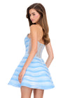 ASHLEYlauren 40023 Gown | Sky strapless classy tulle cocktail dress
