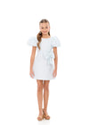 ASHLEYlauren 8374 | Sky pageant dress with structured silhouette and classic finish
