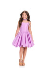 ASHLEYlauren 0397 Cocktail | Purple fun fashion cocktail dress with elegant off the shoulder straps and a show stopping collar