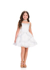 ASHLEYlauren 8417 Cocktail | Show stopping sparkly cocktail dress with vibrant collar and straps