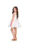 ASHLEYlauren 8417 Cocktail | Fun Fashion pink dress with sparkly collar and off the shoulder straps