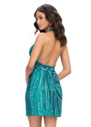 Back - Jade ASHLEYlauren 4791 fully hand-beaded cocktail dress featuring a halter neckline, illusion deep V-neckline, and open back for a bold and show-stopping look.