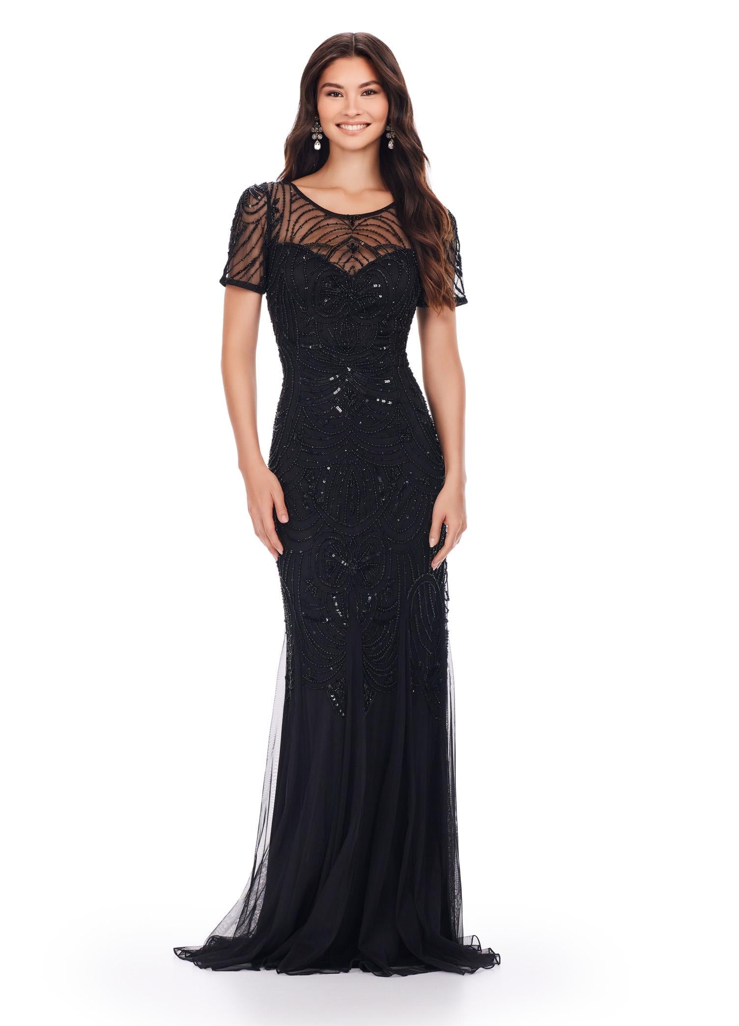 mermaid 15 dresses ASHLEYlauren 11215 Hand Beaded Mermaid Gown