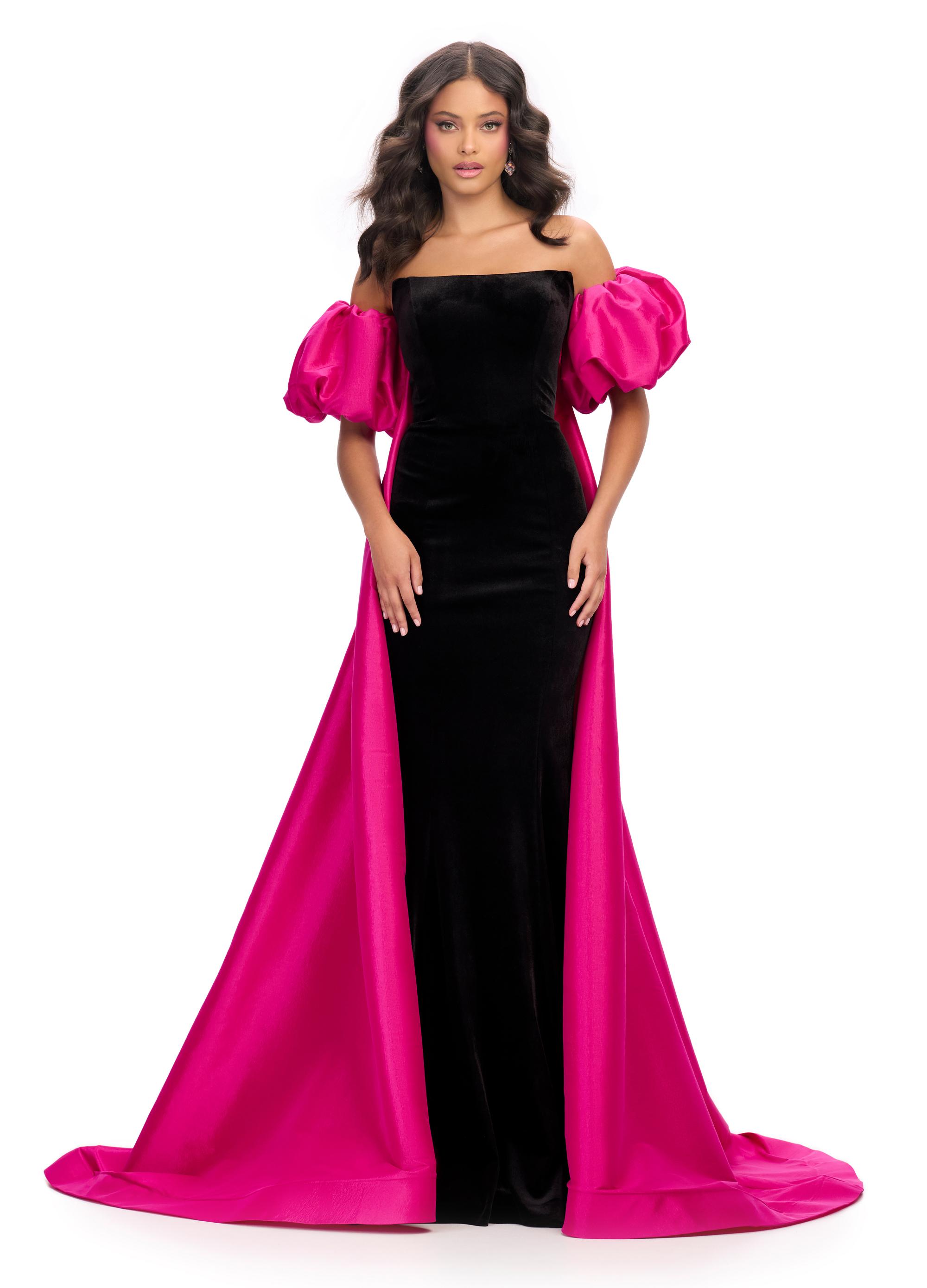 Sophisticated Strapless Black Dress With Bow Sophisticated Strapless Black Dress With Bow