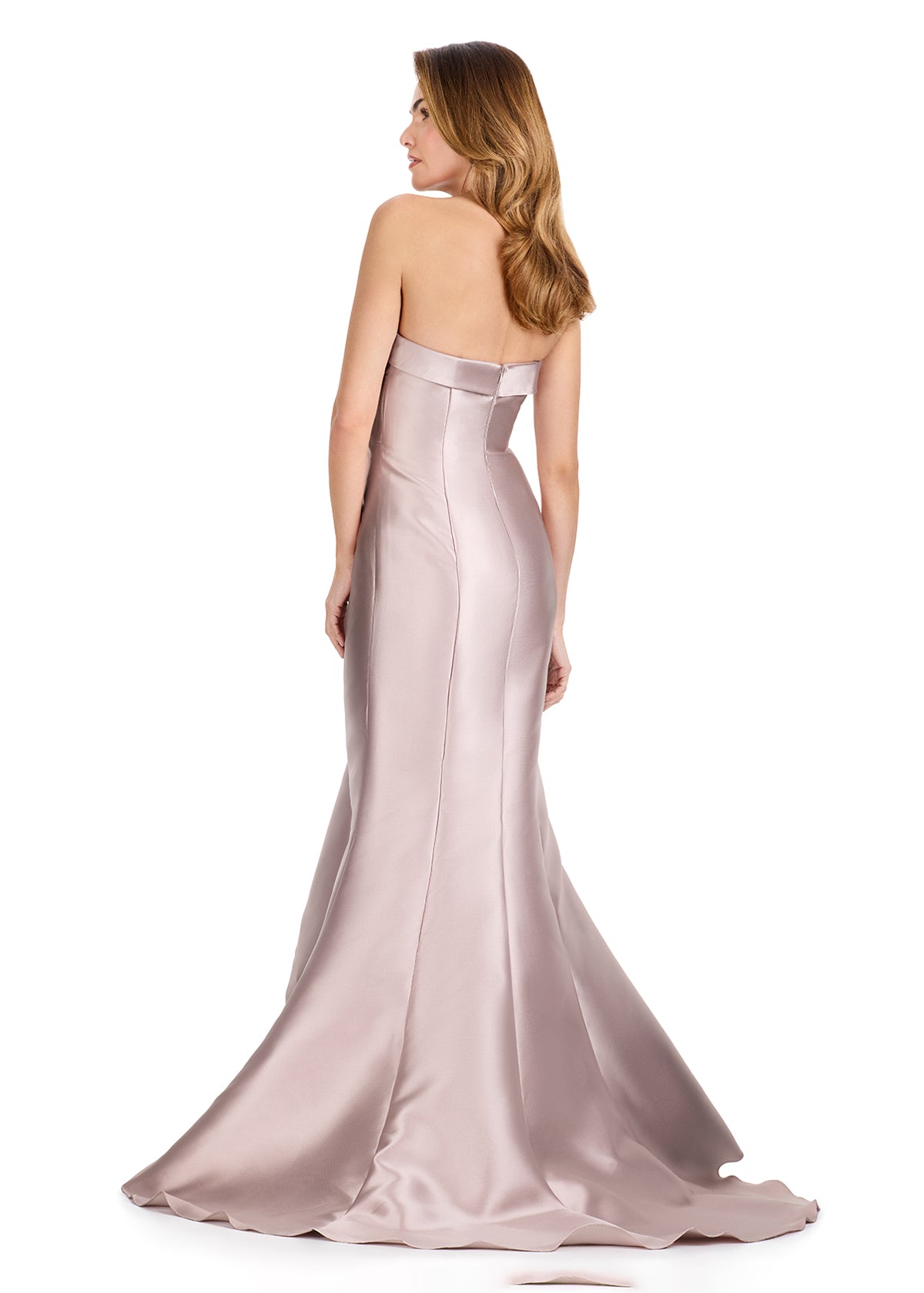 ASHLEYlauren E12113 Strapless Mikado Evening Gown
