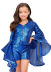 Front. Royal ASHLEYlauren Kids 8188 Sequin Two-Piece Romper