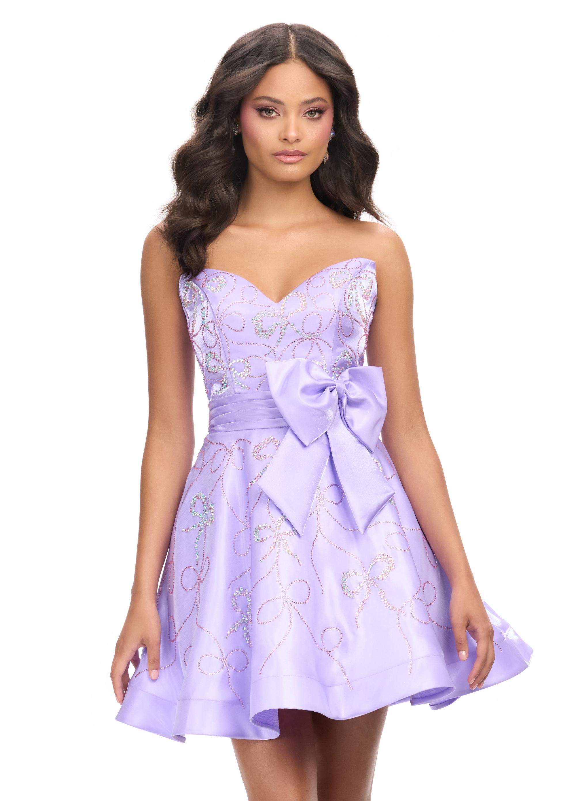 ASHLEYlauren 4724 Sweetheart Bow Detail Cocktail Dress ASHLEYlauren 4724 Sweetheart Bow Detail Cocktail Dress