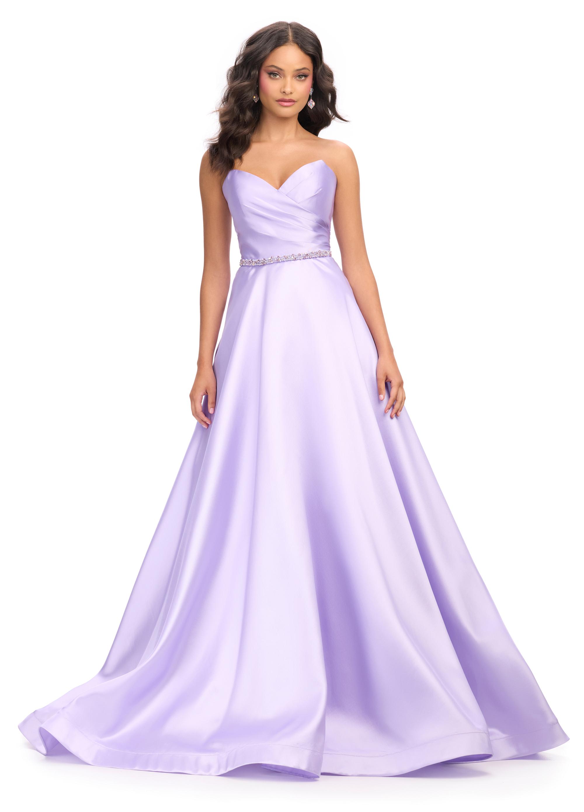 Mori Lee 21806 Lace Back Notched Neckline Bridesmaid Dress