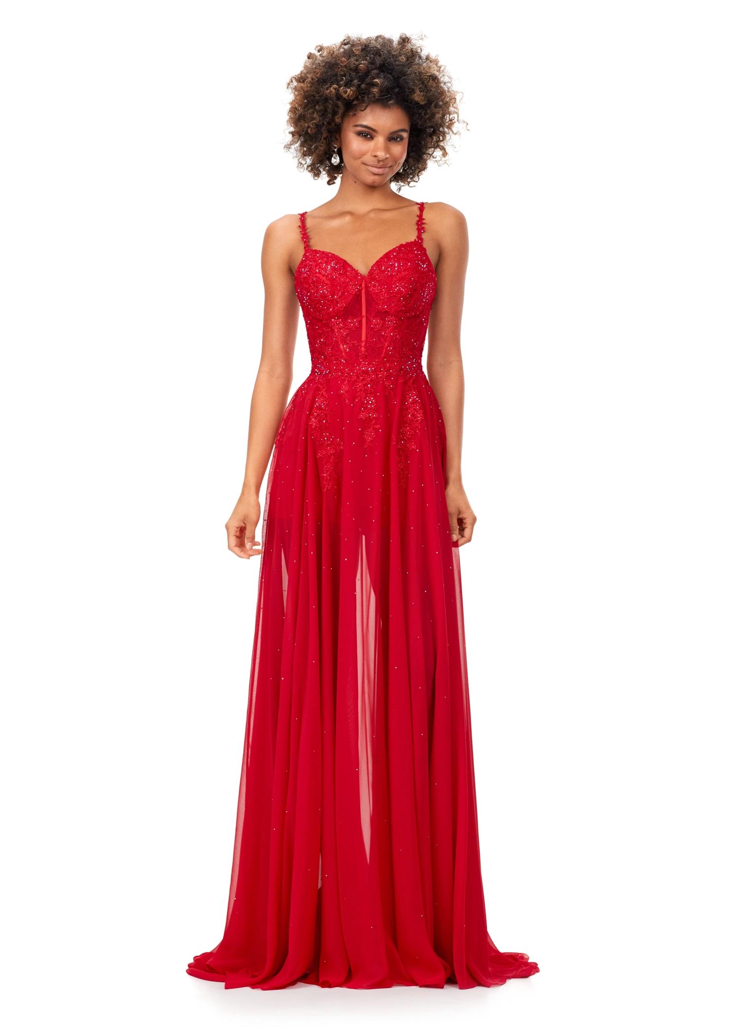 ASHLEYlauren 11333 Lace Romper With Chiffon Overskirt ASHLEYlauren 11333 Lace Romper With Chiffon Overskirt