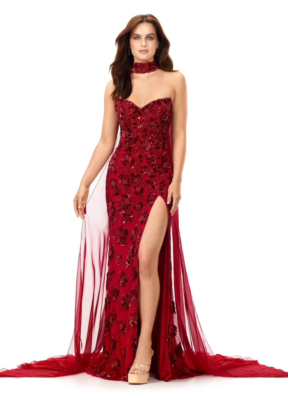 strapless open back dress Men's Satin Red Dress Shirt