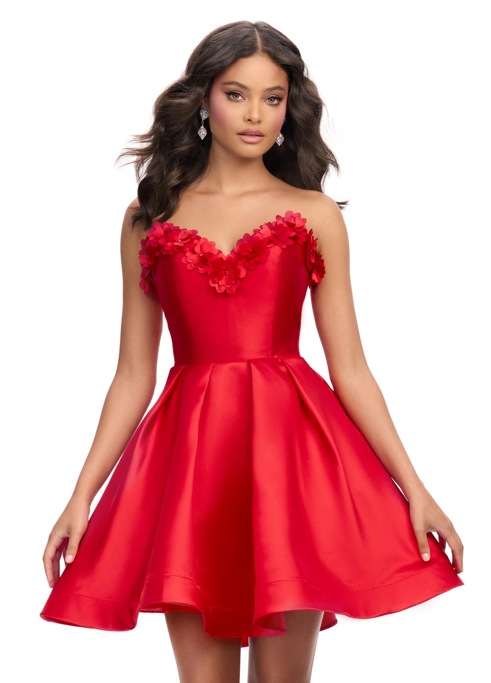 ASHLEYlauren 4782 Sweetheart Floral Cocktail Dress