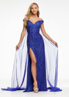 Royal ASHLEYlauren 1869 Two-Piece Chiffon Fly Away Cape for Evening Gowns, Jumpsuits, and Rompers