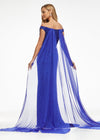 Royal ASHLEYlauren 1869 Two-Piece Chiffon Fly Away Cape for Evening Gowns, Jumpsuits, and Rompers