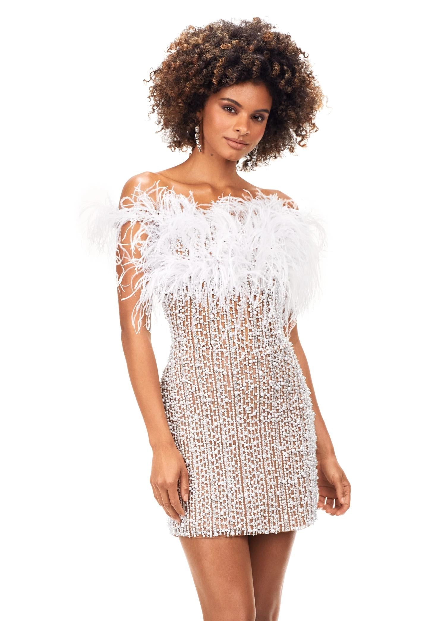 ASHLEYlauren 4566 Off Shoulder Beaded Cocktail Dress ASHLEYlauren 4566 Off Shoulder Beaded Cocktail Dress