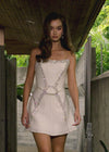 Video -  ASHLEYlauren 4714 Ivory Two-Piece Tweed Set with Hand Beaded Detail and Strapless Neckline