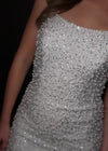 Video - White ASHLEYlauren 4715 Strapless Jersey Cocktail Dress