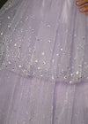 Video -  Lilac ASHLEYlauren 11672 Sparkling Glitter Tulle Ball Gown