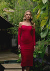 Video - Red ASHLEYlauren 4737 strapless cocktail dress