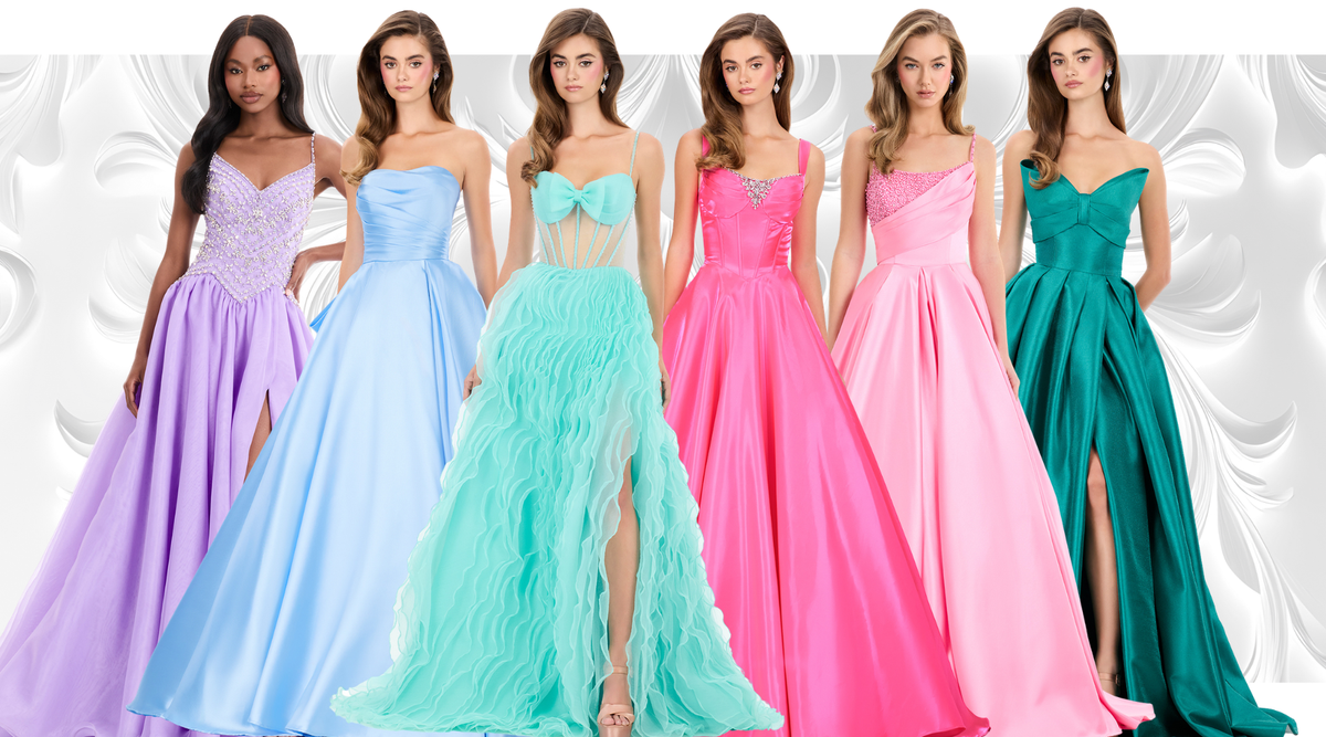 ASHLEYlauren Pageant Ball Gowns | Statement ball gowns featuring organza, satin, Mikado, beading and dramatic full skirts.