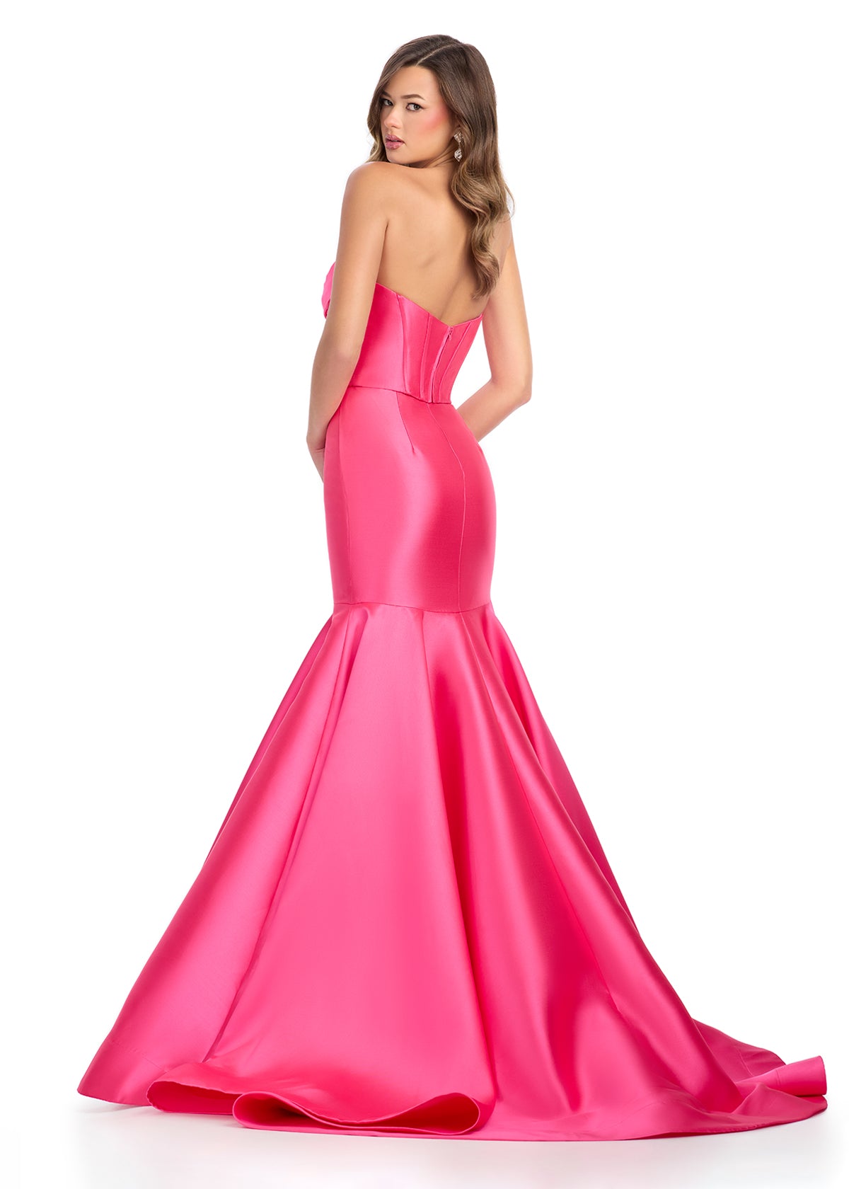 ASHLEYlauren 11908 Two-Piece Mikado Mermaid Gown