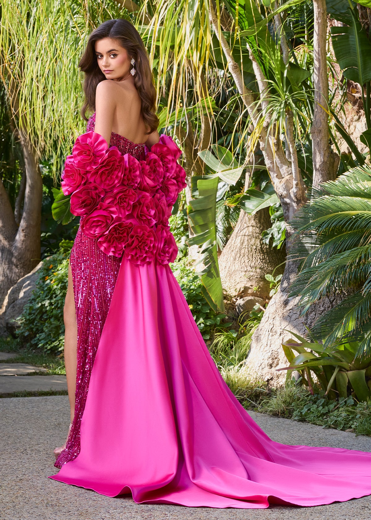 &other stroies ドレス ASHLEYlauren 1869 Chiffon Fly Away Cape