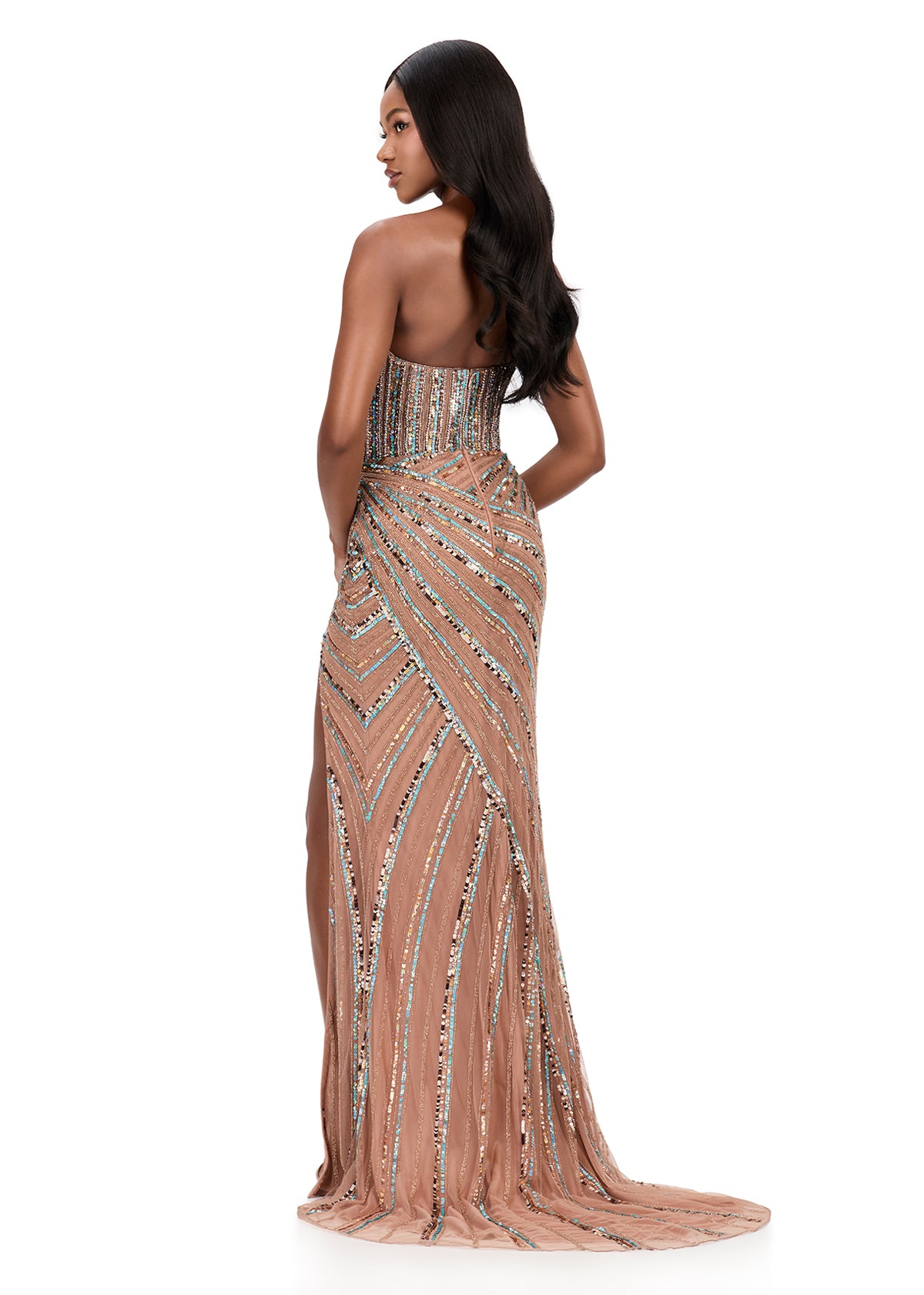 ASHLEYlauren Style 12150 - Beaded Prom Dress with Sweetheart Neckline ASHLEYlauren Style 12150 - Beaded Prom Dress with Sweetheart Neckline