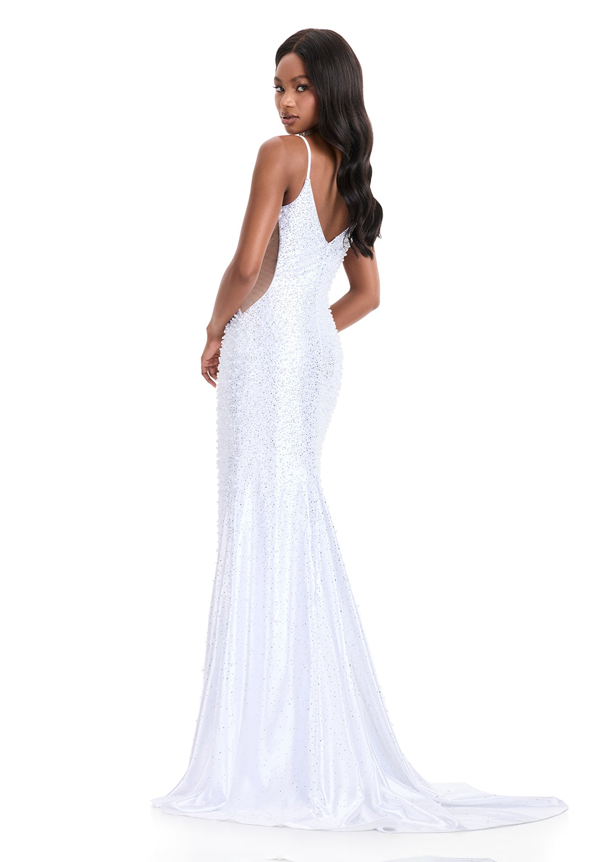 y&amp;j様【SU PARIS/ス パリス】GOWN ASHLEYlauren Style 12151 - Beaded Halter Gown with Plunging Neckline