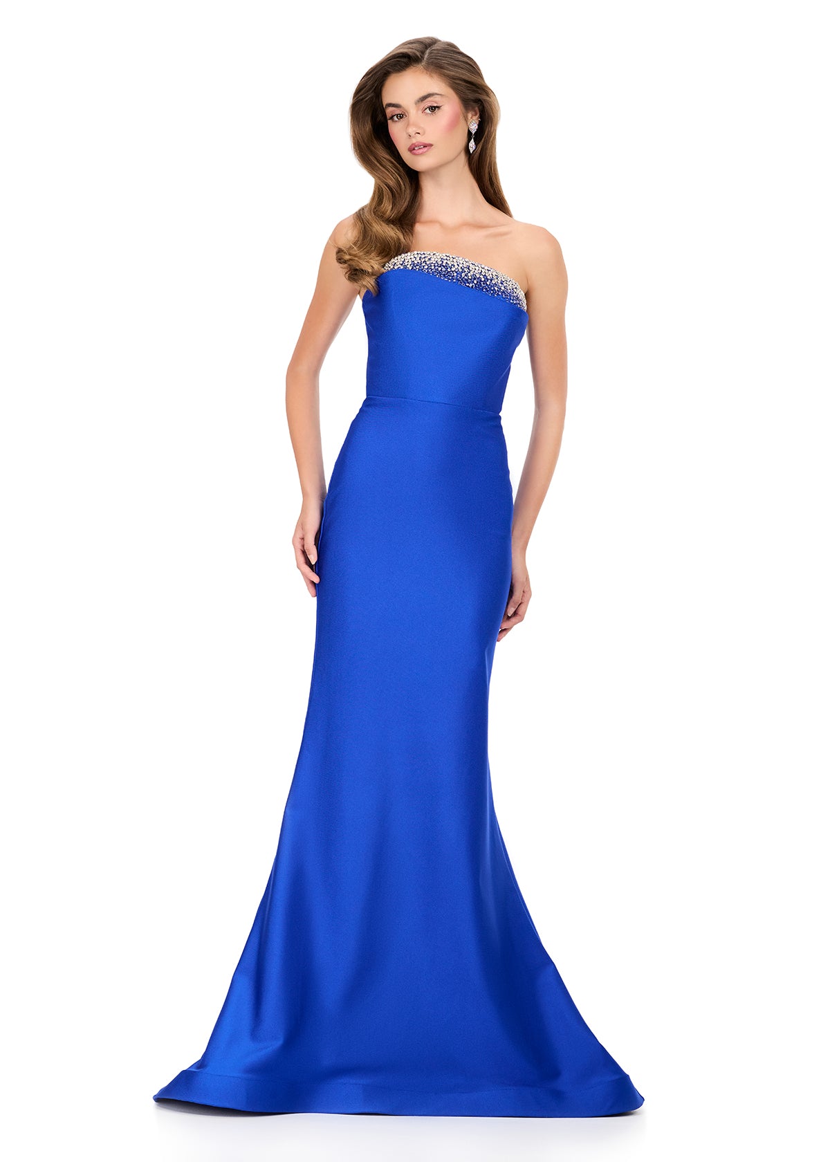 ASHLEYlauren Style 12163 - Fitted Strapless Custom Jersey Prom Dress ASHLEYlauren Style 12163 - Fitted Strapless Custom Jersey Prom Dress