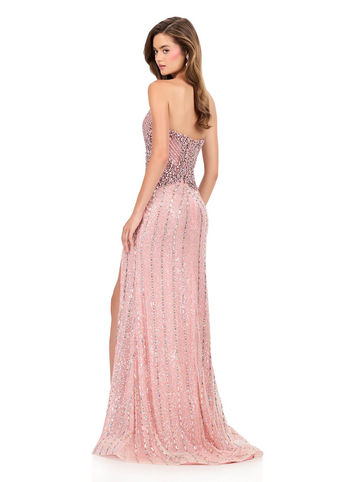 パールクチュール ASHLEYlauren Style 12274 - Beaded Dress with Sweetheart Neckline