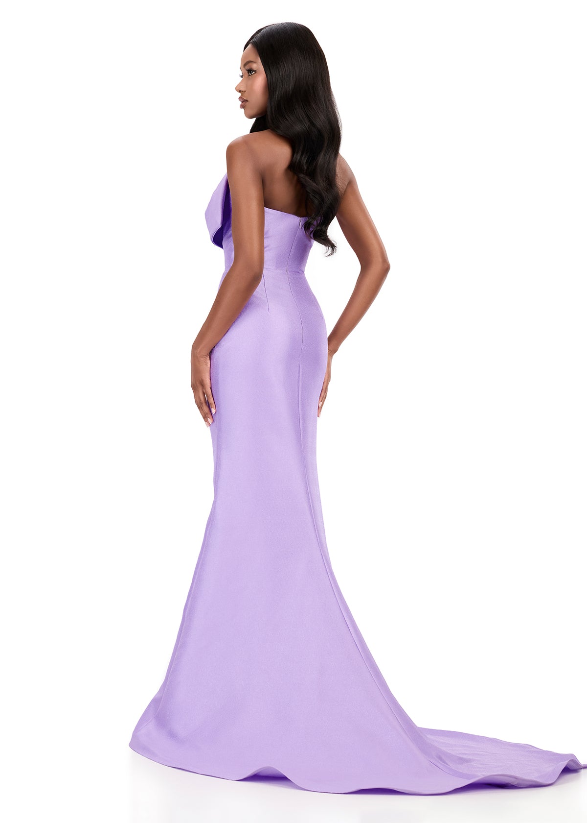 ASHLEYlauren Style 12279 - Mikado Pageant Dress with Mermaid Train