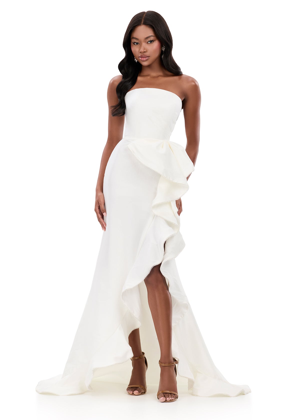 ASHLEYlauren Style 12309 - Strapless Ruffle Prom Dress ASHLEYlauren Style 12309 - Strapless Ruffle Prom Dress
