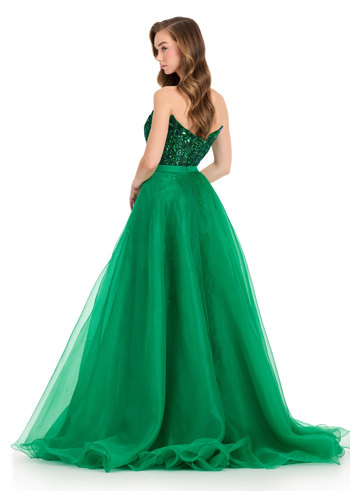 ASHLEYlauren 1740 Organza Overskirt