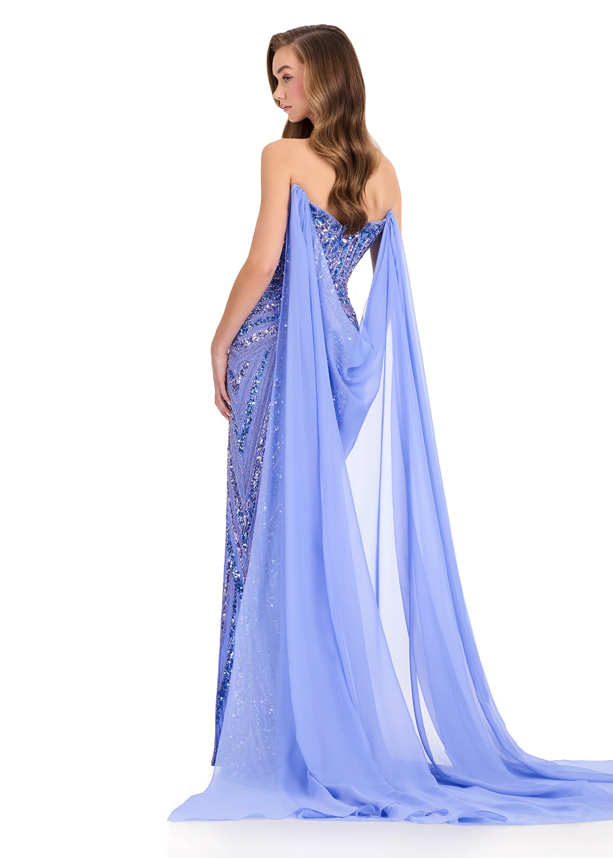 ASHLEYlauren 1868 Chiffon Cape for Evening Dresses