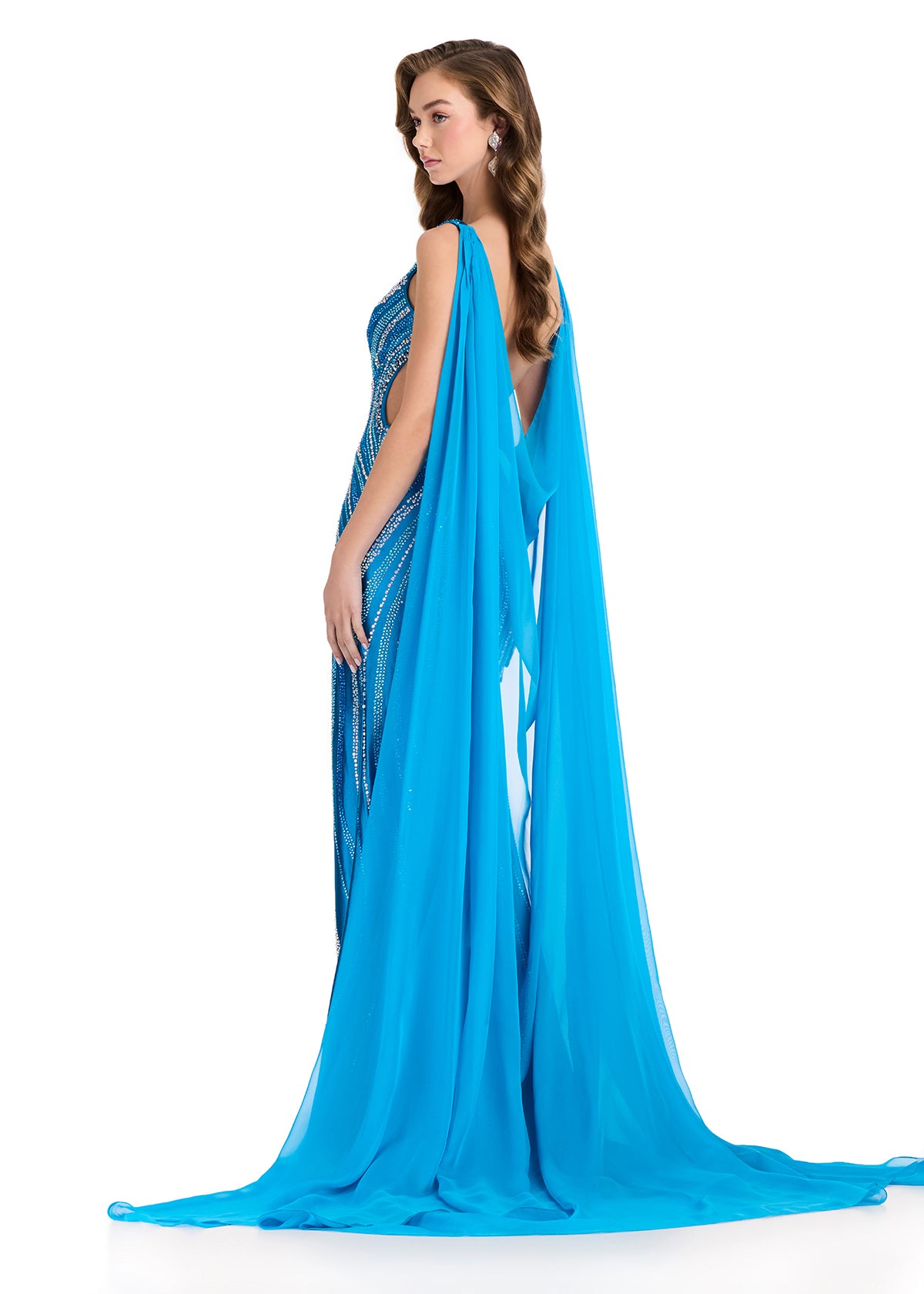 ASHLEYlauren 1868 Chiffon Cape for Evening Dresses