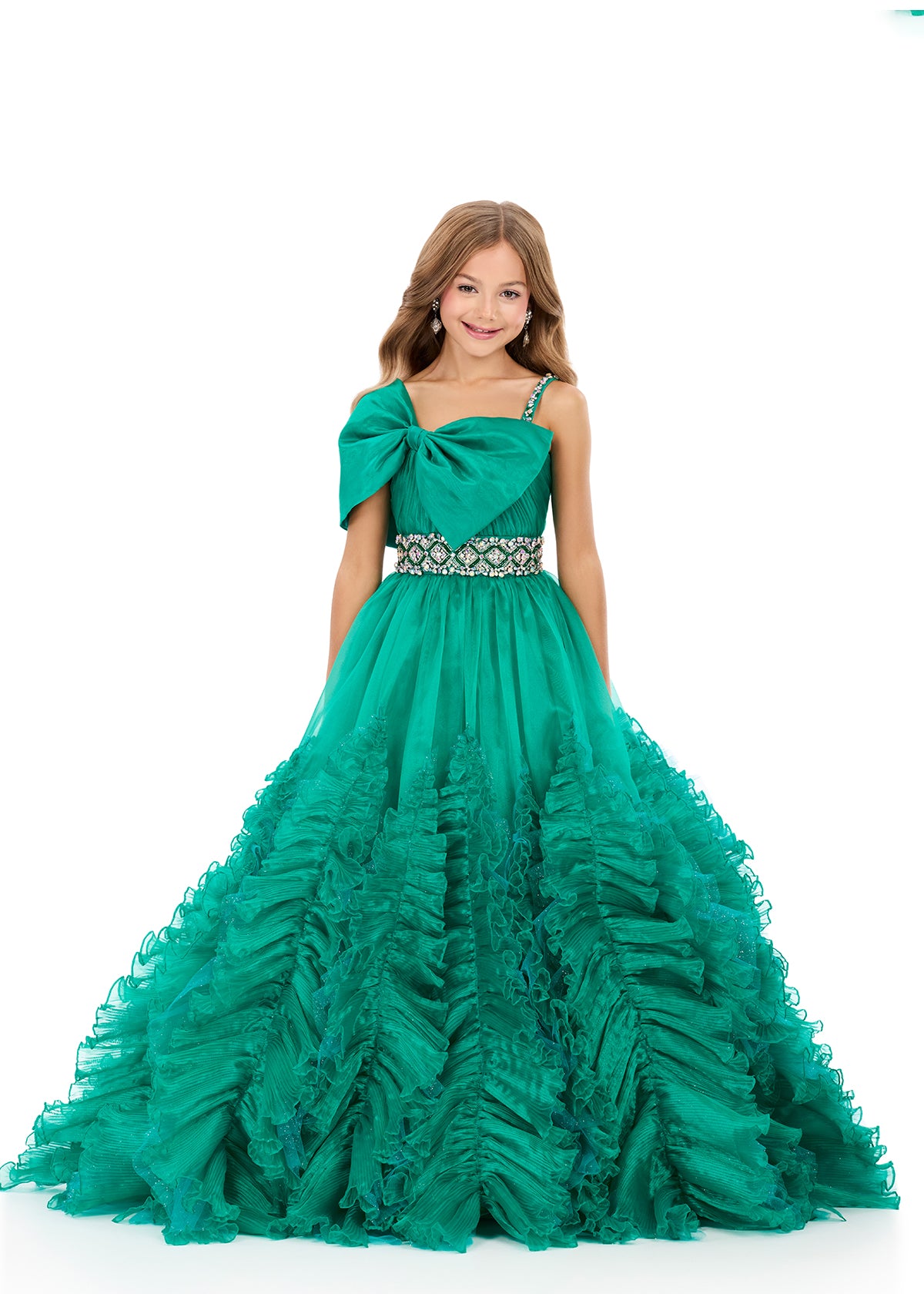 ASHLEYlauren Style 8338 Organza Kids Pageant Ball Gown ASHLEYlauren Style 8338 Organza Kids Pageant Ball Gown