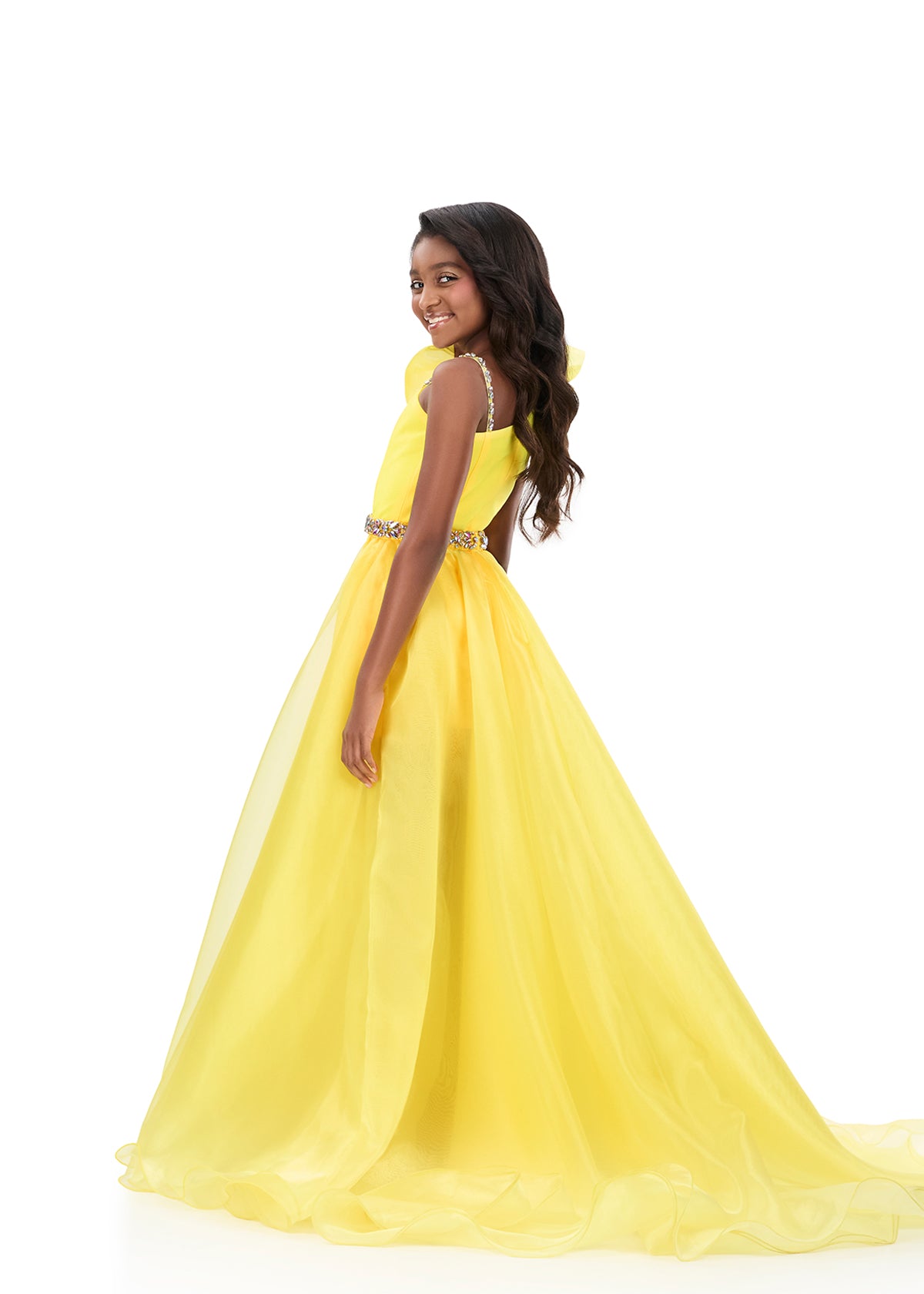 ASHLEYlauren Style 8348 Kids Pageant Fun Fashion with One Shoulder
