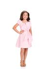 ASHLEYlauren 8400 Cocktail | Light pink cocktail dress with a beautiful bow on the front  
