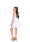 ASHLEYlauren 8415 Cocktail | Kids show stopping cocktail with beautiful off the shoulder straps and elegant bow