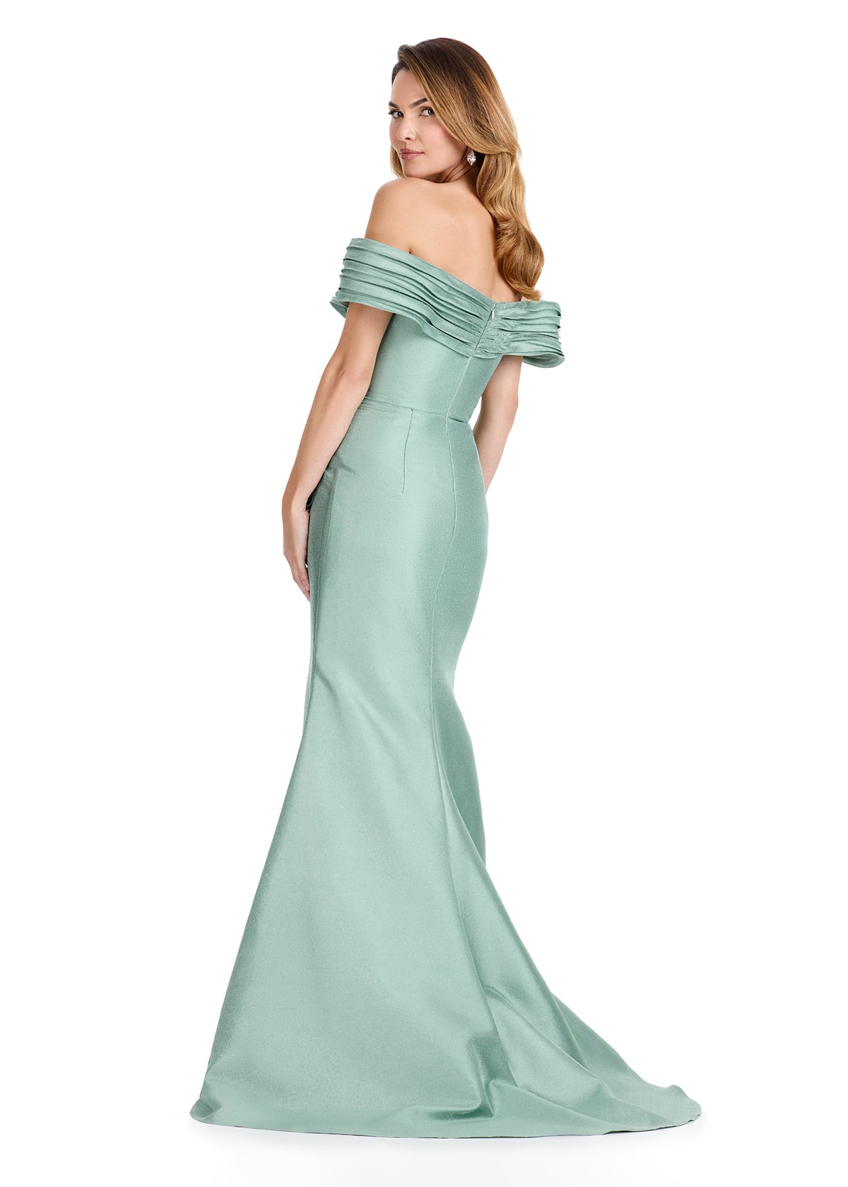 ASHLEYlauren E12103 Off-Shoulder Mikado Mermaid Gown ASHLEYlauren E12103 Off-Shoulder Mikado Mermaid Gown