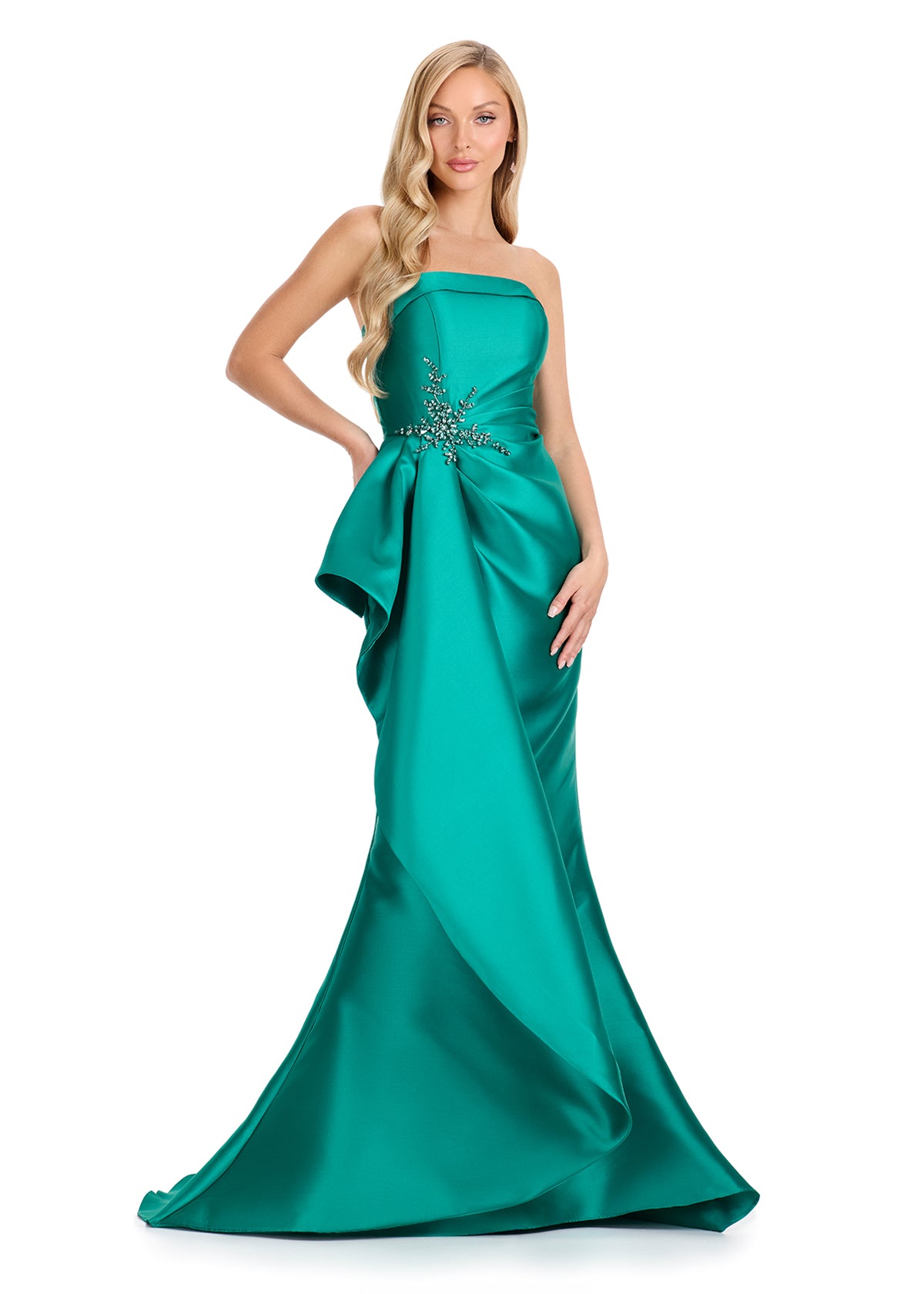 ASHLEYlauren E12113 Strapless Mikado Evening Gown ASHLEYlauren E12113 Strapless Mikado Evening Gown
