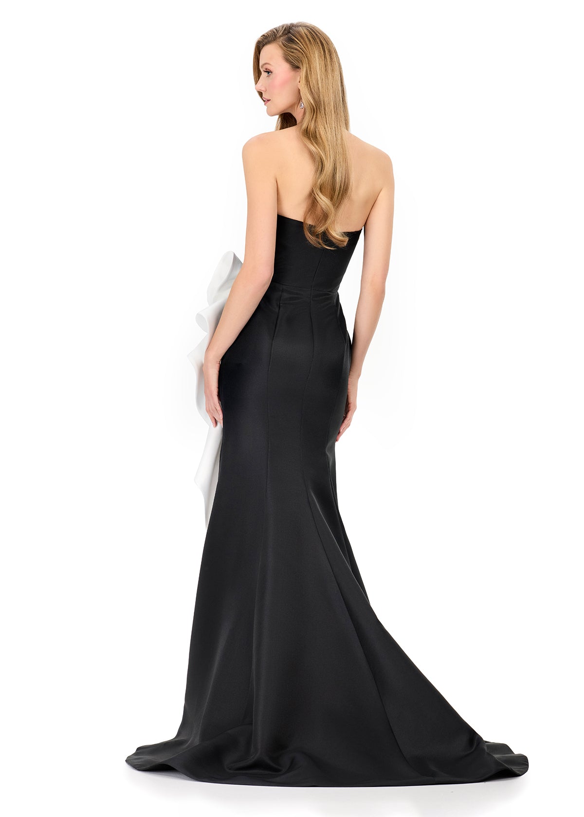 ASHLEYlauren E12216 – Mikado Strapless Bow Mermaid Gown