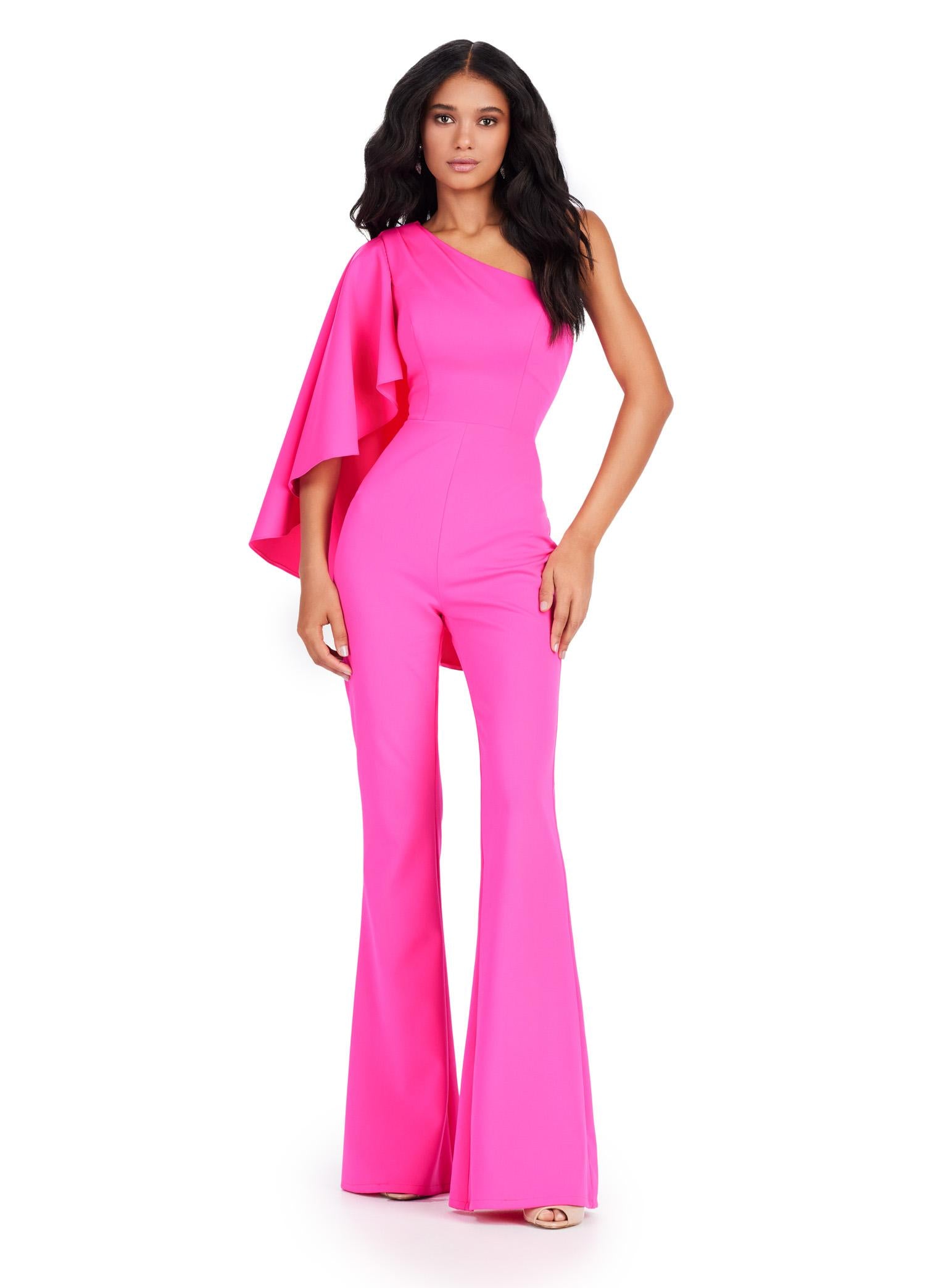 ASHLEYlauren 11534 Scuba Jumpsuit