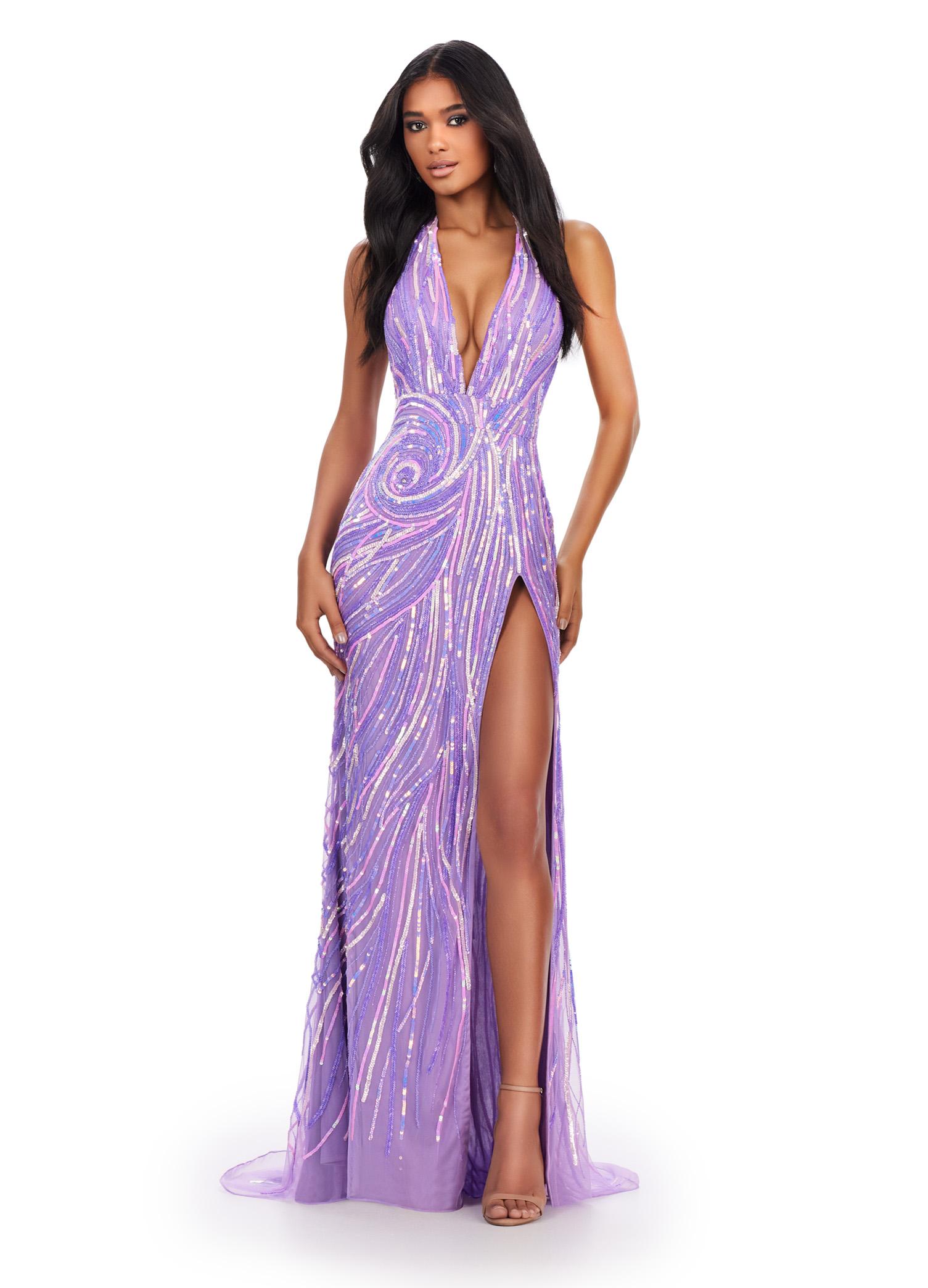 SABRINA ASHLEE RC 140㎝ ASHLEYlauren 11926 – Corset Bustier Gown with Slit