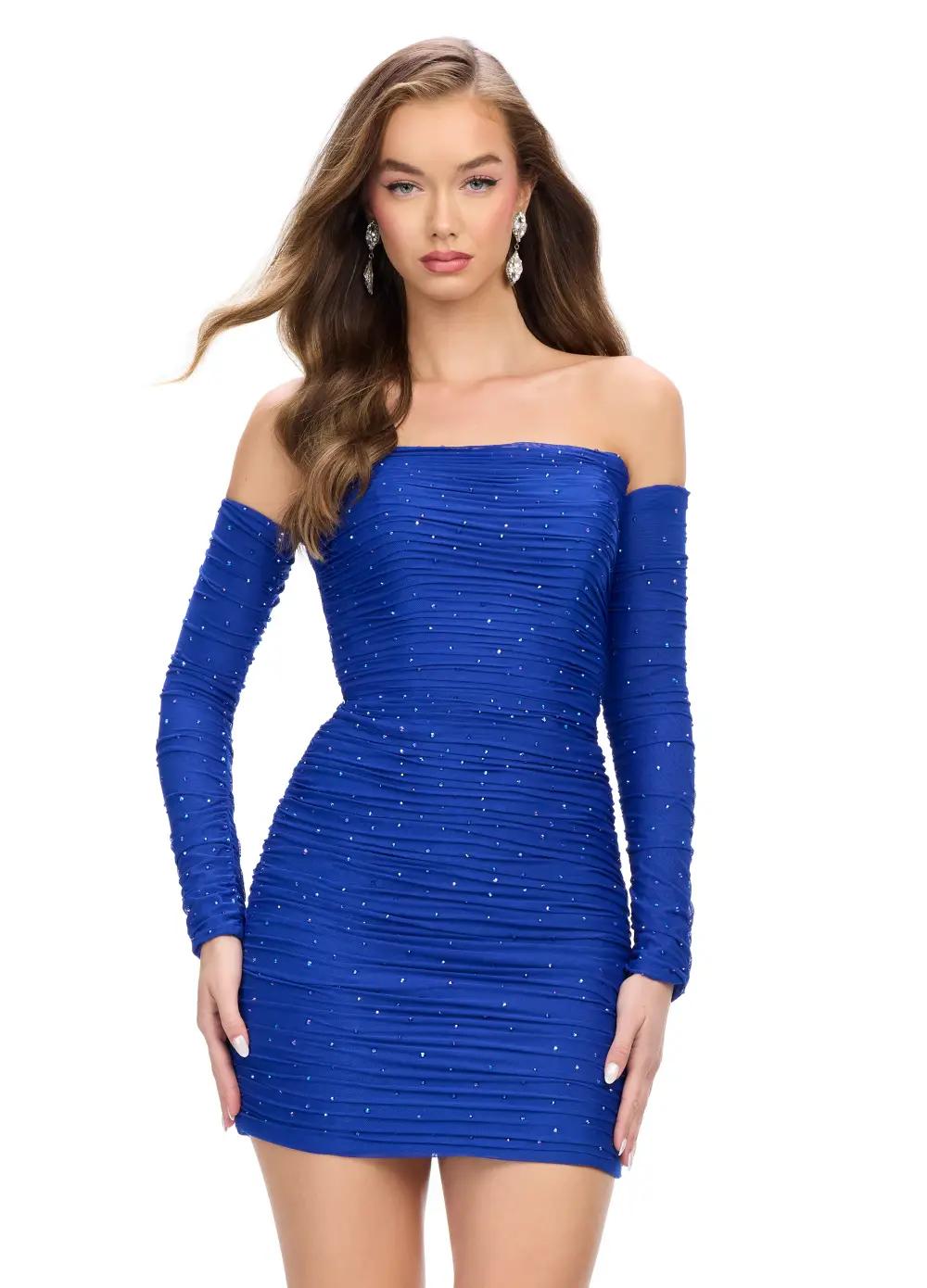 Classy-Trueです¨̮ )/ ASHLEYlauren 4698 Strapless Ruched Cocktail Dress