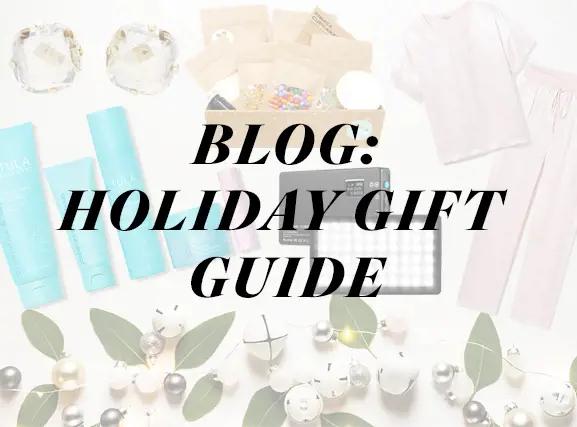 blog about a holiday gift guide