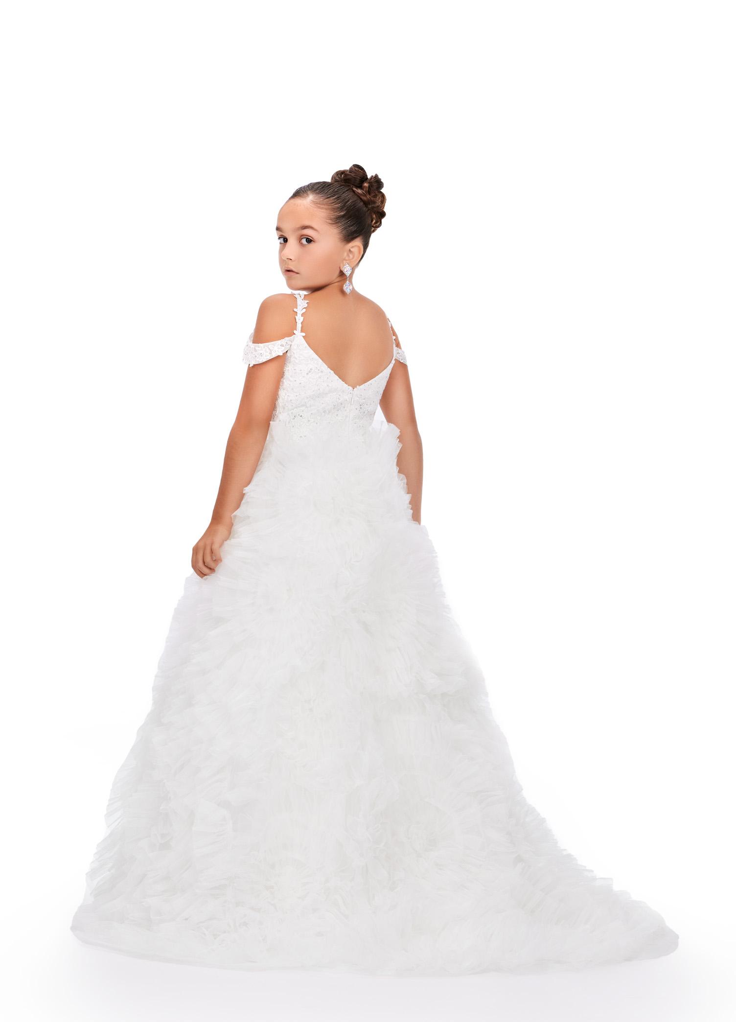 Flower Girls White Dress for Party Summer Lace Stitching Ball Gown Dress  Clothes | eBay